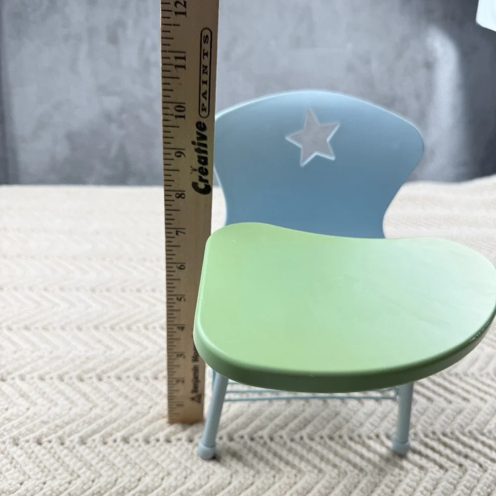 American Girl Doll School Desk Blue and Green 18‎ Inch Doll School Play